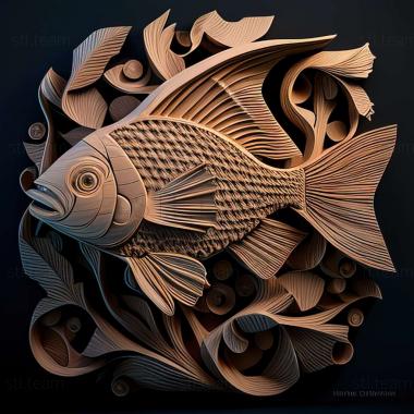 3D model Farlovella fish (STL)